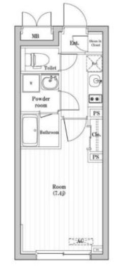 コンポジット渋谷本町　202号室　間取り