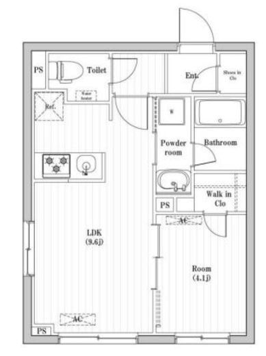 コンポジット渋谷本町　205号室　間取り