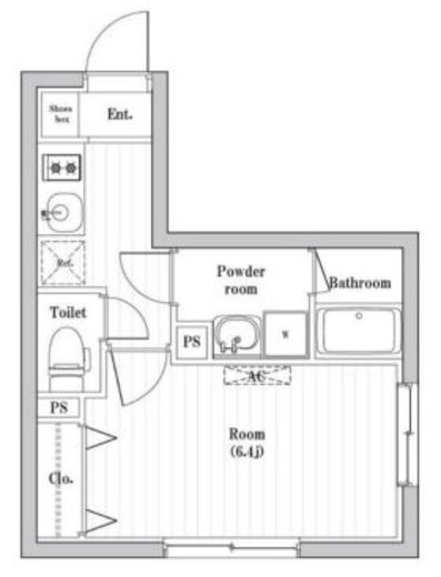 コンポジット渋谷本町　407号室　間取り