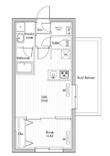 コンポジット渋谷本町　502号室　間取り