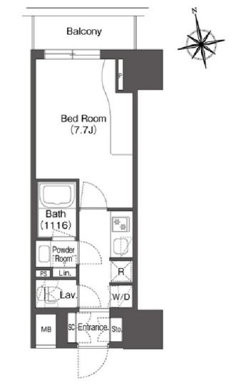 コンフォリア東上野　403号室　間取り