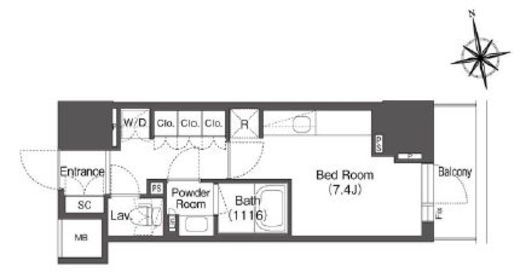 コンフォリア東上野　1108号室　間取り