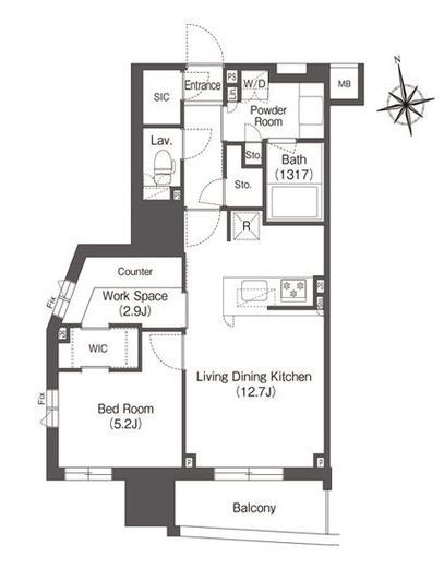 コンフォリア東上野　414号室　間取り