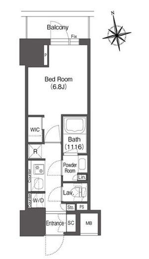 コンフォリア東上野　504号室　間取り