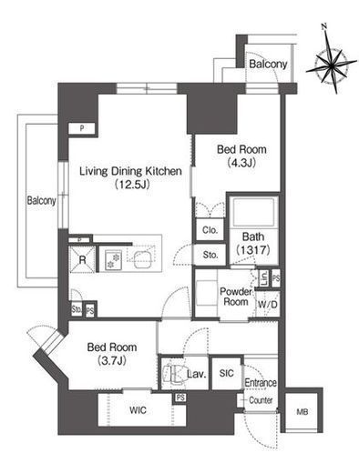 コンフォリア東上野　901号室　間取り
