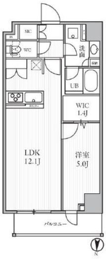 シーズンフラッツ菊川WEST　702号室　間取り