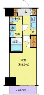 プレール・ドゥーク両国IV　206号室　間取り