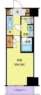 プレール・ドゥーク両国IV　403号室　間取り