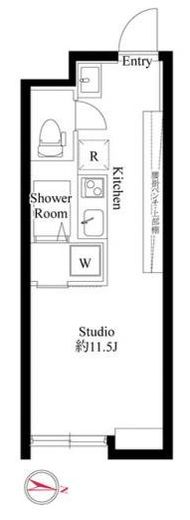 グランパセオ目黒大塚山　205号室　間取り