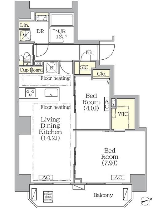 BRICK RESIDENCE 南青山　403号室　間取り