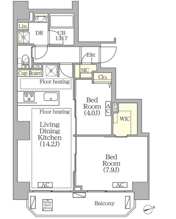 BRICK RESIDENCE 南青山　203号室　間取り