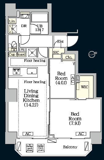 BRICK RESIDENCE 南青山　1203号室　間取り