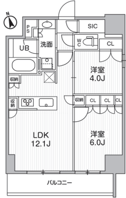 シーズンフラッツ浅草言問通り　301号室　間取り