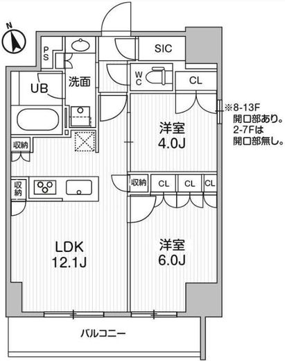 シーズンフラッツ浅草言問通り　301号室　間取り