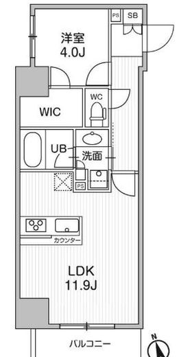 シーズンフラッツ浅草言問通り　903号室　間取り