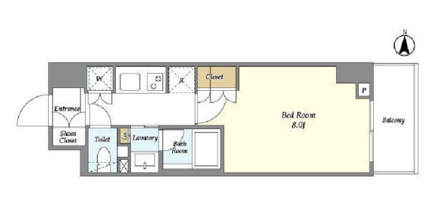 ラティエラ四谷　903号室　間取り