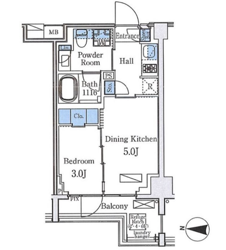 アクアレジデンス錦糸町　402号室　間取り