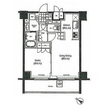 コンフォリア春日富坂　1003号室　間取り