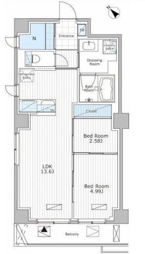 アスブルーム奥浅草　302号室　間取り