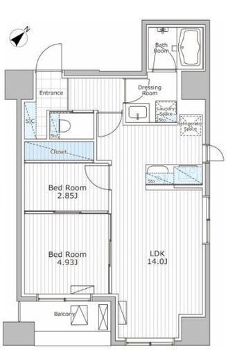 アスブルーム奥浅草　704号室　間取り