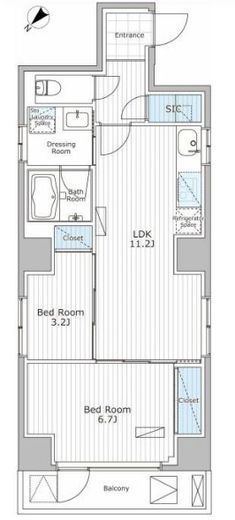 アスブルーム奥浅草　805号室　間取り