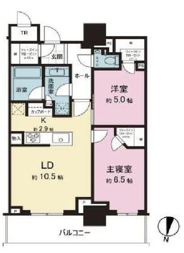 パークタワー西新宿　2213号室　間取り