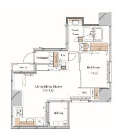 ブランシエスタ上野　904号室　間取り