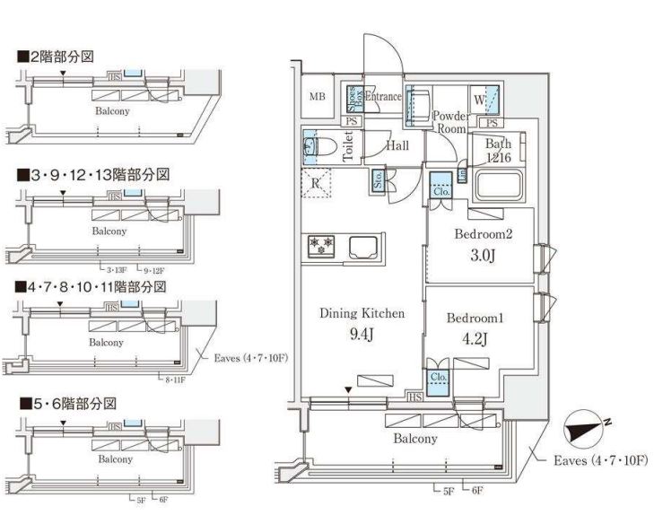 リビオメゾン御茶ノ水ＥＡＳＴ　901号室　間取り