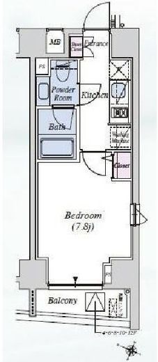 THEATER COURT本駒込 (シアターコート本駒込)　3F1号室　間取り