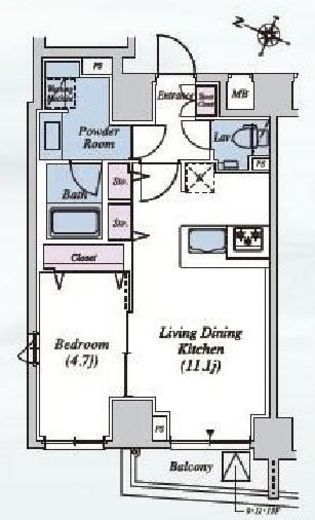 THEATER COURT本駒込 (シアターコート本駒込)　901号室　間取り