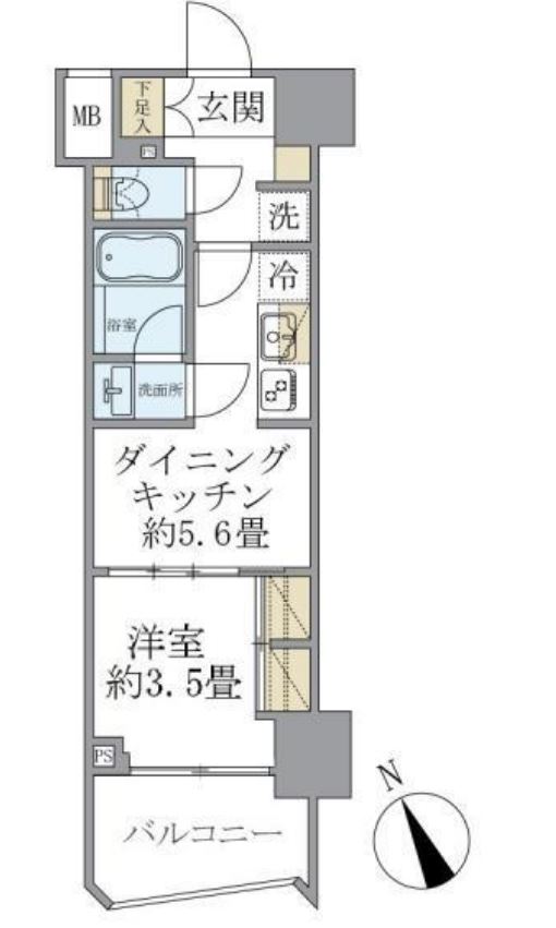 Ｓｏｌｅａｄｏ早稲田　403号室　間取り