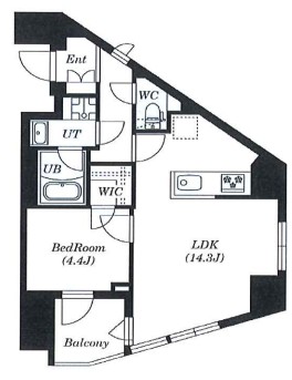 Ｓ－ＲＥＳＩＤＥＮＣＥ新宿若松町　1001号室　間取り
