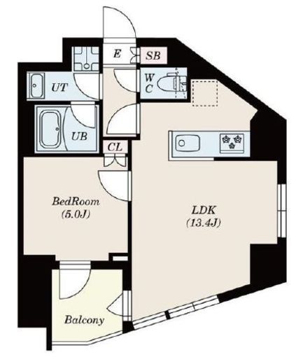 S-RESIDENCE新宿若松町 (エスレジデンス新宿若松町)　101号室　間取り