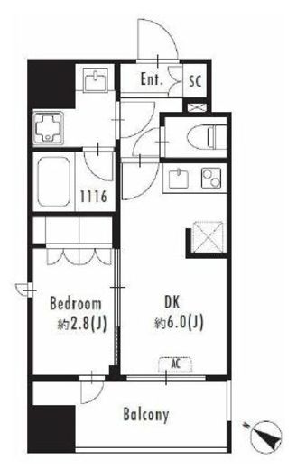 プライマル森下Ⅱ　504号室　間取り