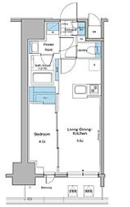 ルフォンプログレ秋葉原マークス　1004号室　間取り