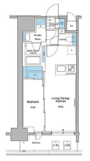 ルフォンプログレ秋葉原マークス　1004号室　間取り