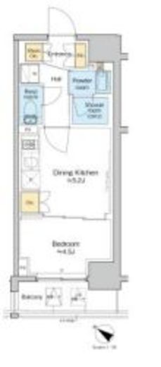 プラウドフラット日本橋大伝馬町　1202号室　間取り