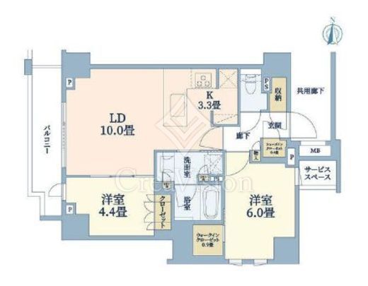 ザ・パークワンズ深川門前仲町　507号室　間取り