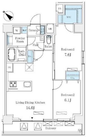 LUMICITY月島　501号室　間取り