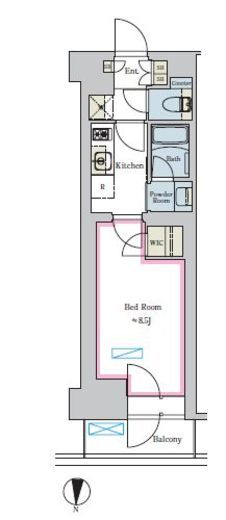 ブリリアイスト池尻大橋　226号室　間取り