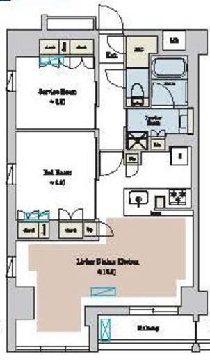 ブリリアイスト池尻大橋　609号室　間取り