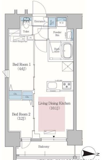アーバネックス錦糸公園Ⅱ　1002号室　間取り