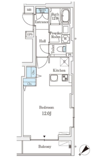 ロイジェント銀座　301号室　間取り