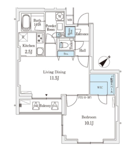 ロイジェント銀座　403号室　間取り