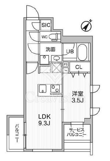 コンポジット渋谷初台　103号室　間取り