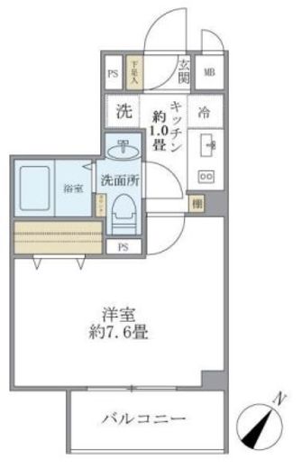 コンポジット渋谷初台　202号室　間取り