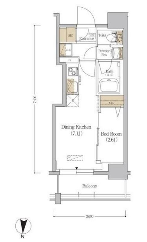 アーバネックス市谷本村町　302号室　間取り