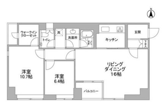 ヴィラルヴェロ　701号室　間取り