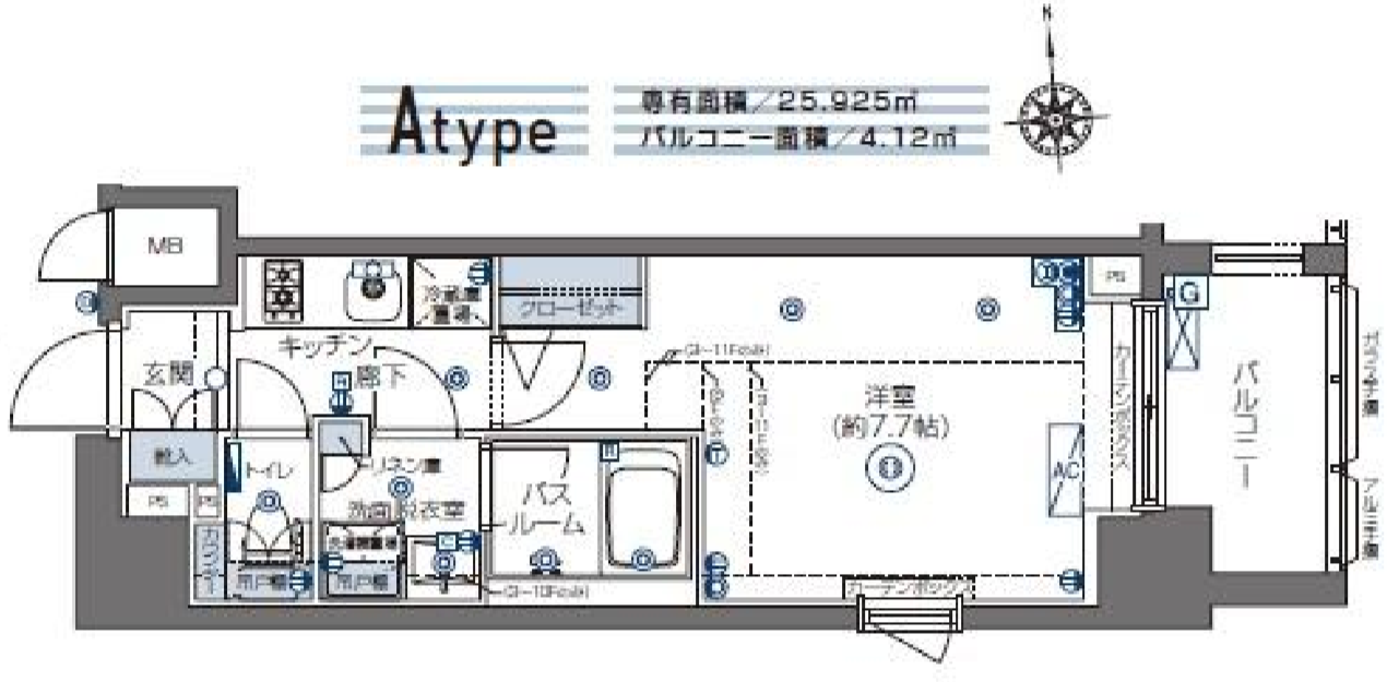 ズーム四谷左門町　301号室　間取り