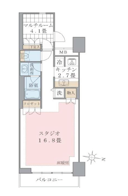 Brillia ist 東雲キャナルコート　720号室　間取り
